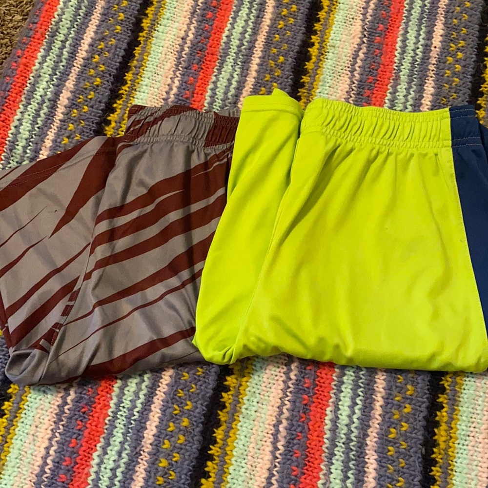 2 pairs youth XL under armour shorts
